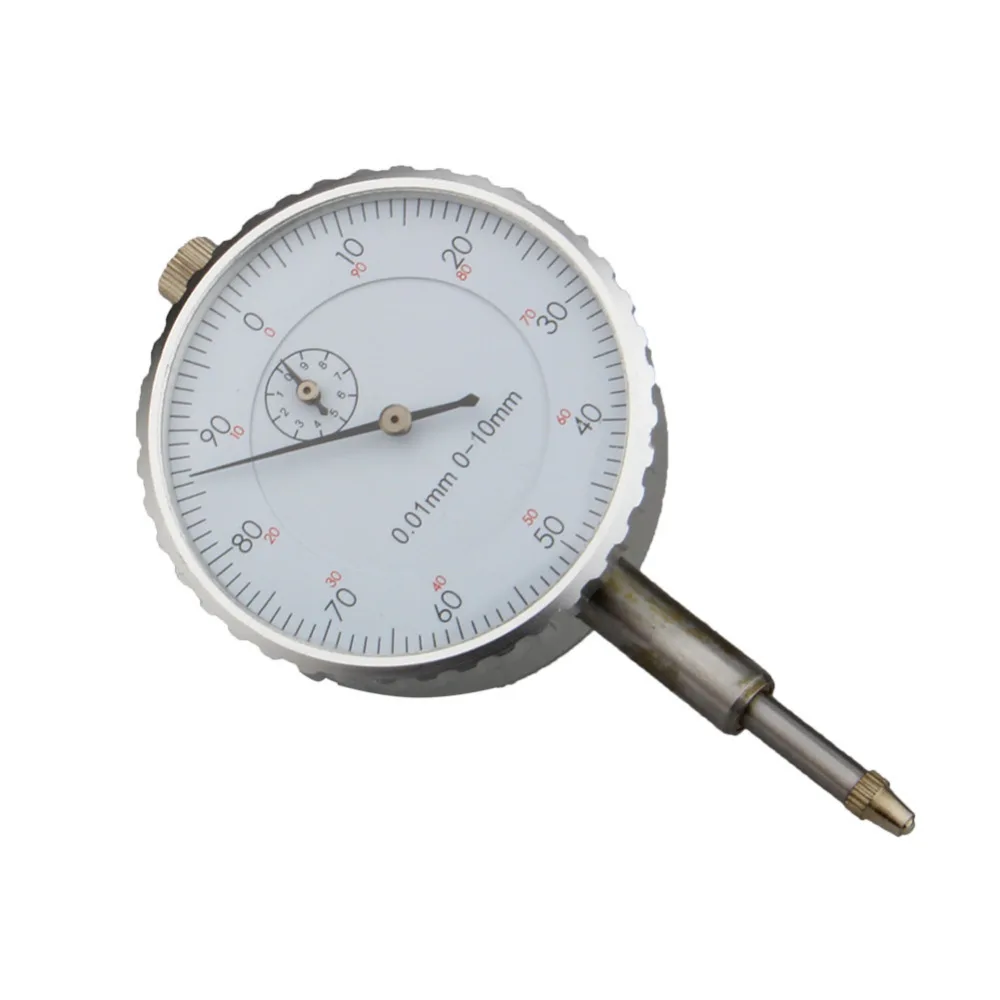 0.01mm Accuracy Dial Indicator Gauge 0 10MM Outer Measuring Clock Round