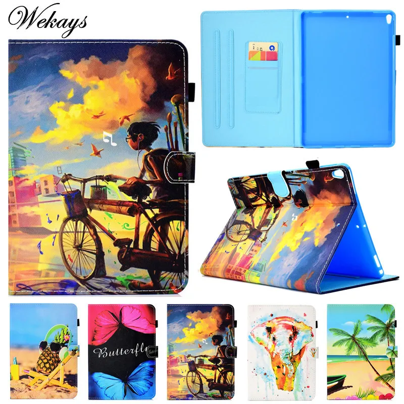 

Wekays For Coque Apple IPad Pro 10.5 inch Cute Cartoon Pineapple Leather Fundas Case For IPad Pro 10.5 " 2017 Tablet Cover Cases