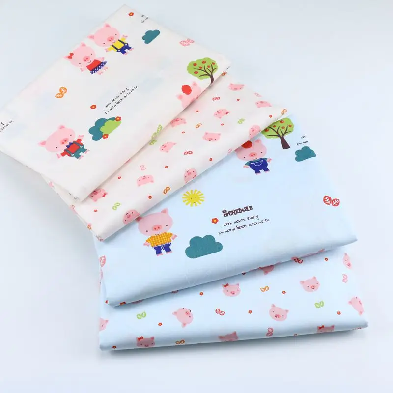 160 см* 50 см, обувь из хлопка, с мультяшками, милая свинка, ткань, сделай сам, детское постельное белье, одежда, платье, Лоскутная Ткань, Детская тряпка для домашней работы