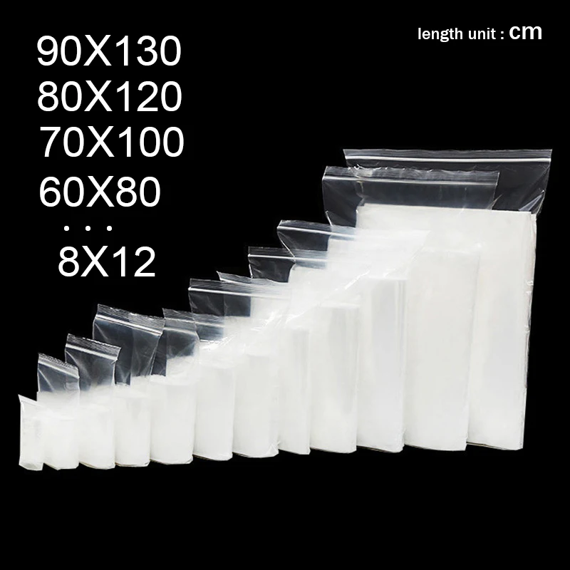 Buy Clear Large Zip Lock Bags For Food Storage