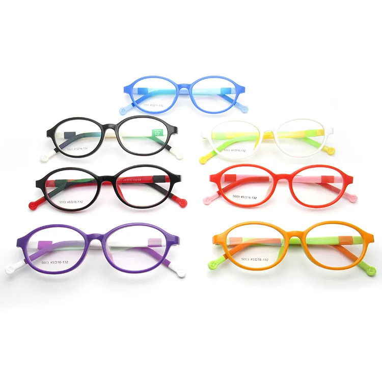 Eyeglasses Soft Silica Gel Environmental For Protection, Children's Myopic Glasses Frame, Personality Cartoon Fashion Students, 