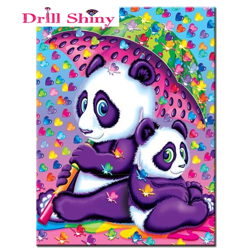 

5d diy diamond embroidery cute panda baby diamond painting Cross Stitch full square Rhinestone mosaic home decoration