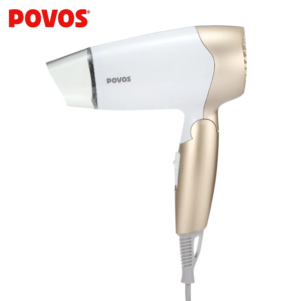 POVOS Electric 1400W Foldable Blow Hair Dryer Portable Travel Home Use