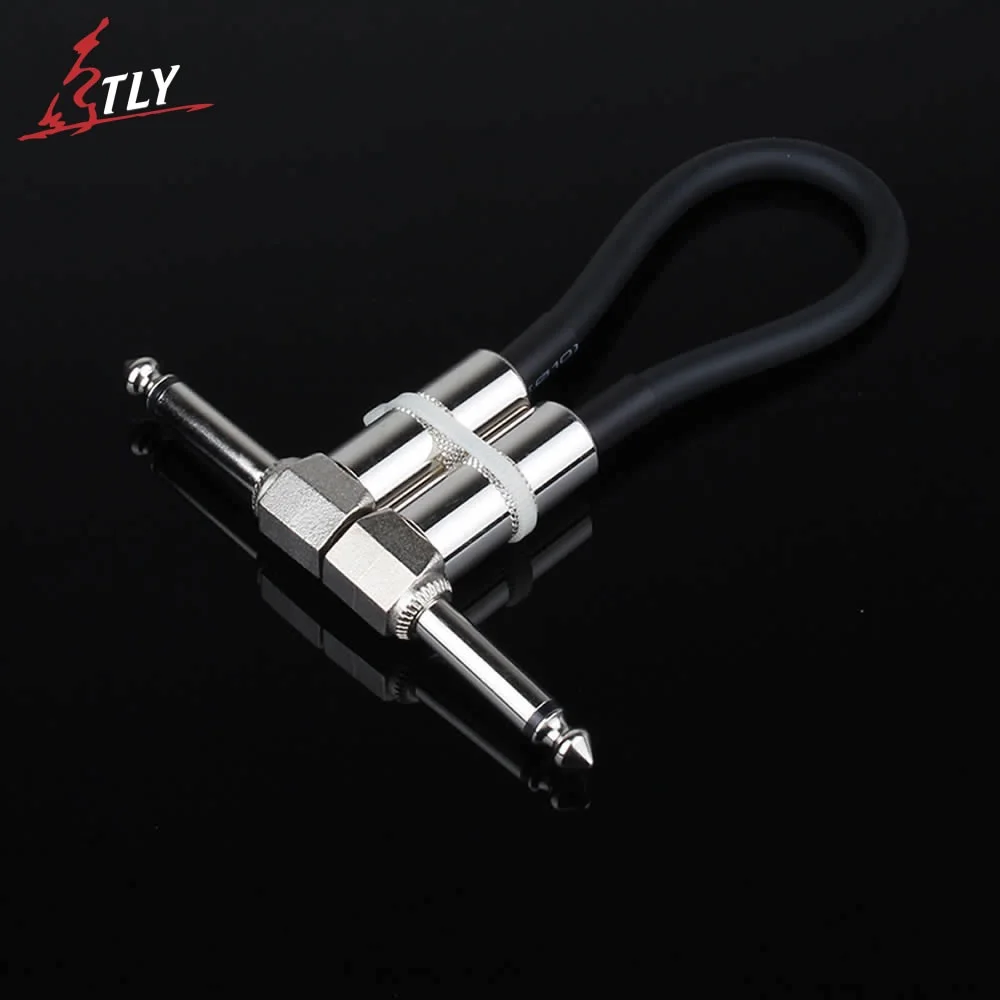 15cm ELEMENT Guitar Pedal Patch Cable 6.35mm Guitar Pedal Effect Patch Cable Silver Right Angle 15cm ELEMENT Guitar Pedal Patch Cable 6.35mm Guitar Pedal Effect Patch Cable Silver Right Angle