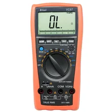 Aidetek novo vc87 verdadeiro rms multímetro digital para movimentações do motor industrial dmm vs fluek