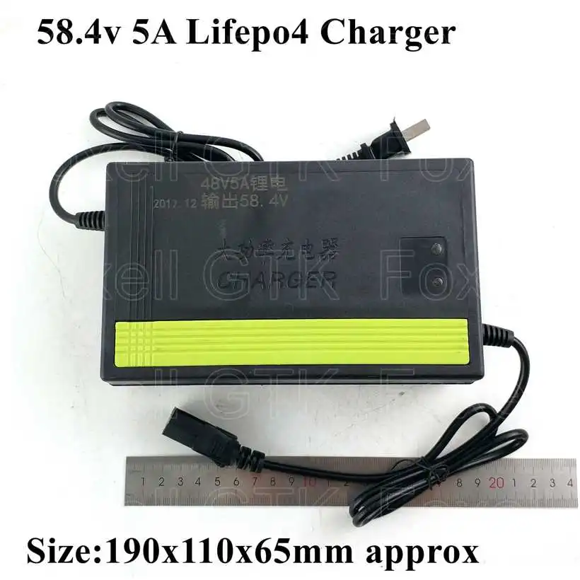 Customize 48v 5A Lifepo4 battery quick charger DC 58.4v 5A smart charger electric bike scooter can make 24v 36v 60v 72v 3a 6a 10 (2)