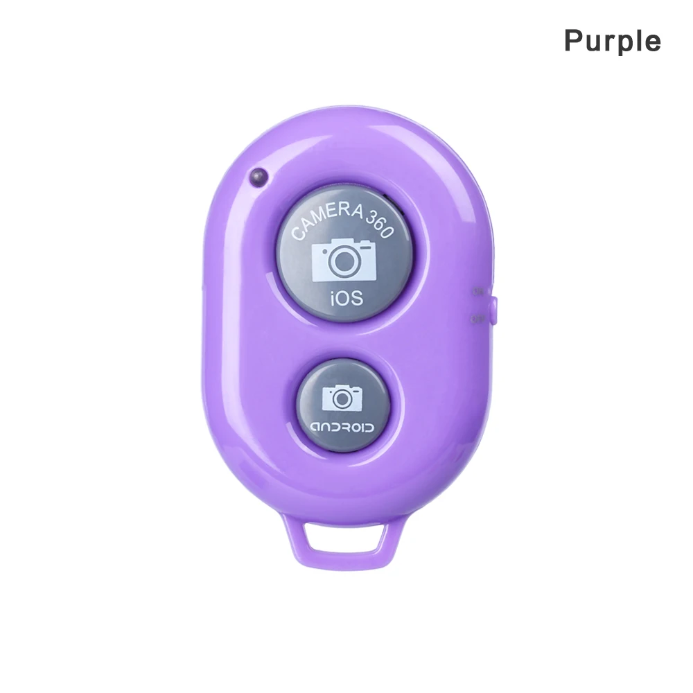 Портативный беспроводной Bluetooth затвор Автоспуск на большие расстояния камера телефон палка для селфи с затвором Радио пульт дистанционного управления B - Color: purple