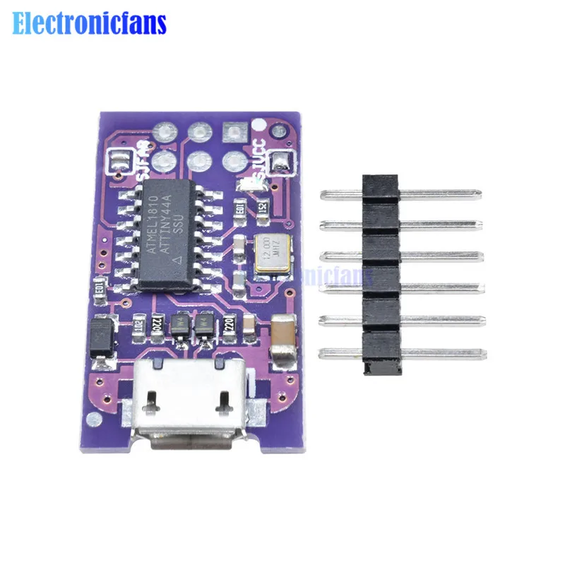 Микро usb мини AVR ISP ATtiny44 USB программатор совместимый USBTinyISP для Arduino IDE