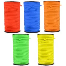 100 м 4 мм верёвка для скалолазания на открытом воздухе 7 прядей ядер Нескользящая безопасная веревка Кемпинг веревка для палатки Туризм съемное оборудование для выживания