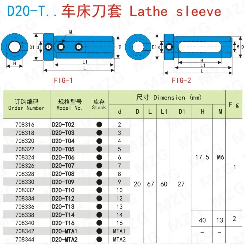 MZG D20-T04 20 мм токарный инструмент рукав для токарного станка с ЧПУ внутреннее отверстие обработки Арбор расточные режущие Держатели