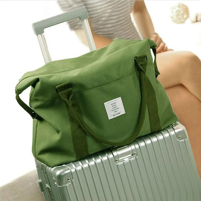 

New Women Travel Bag Large Capacity Leisure Luggage Canvas Handbag 5 Colors Avaliable 2019