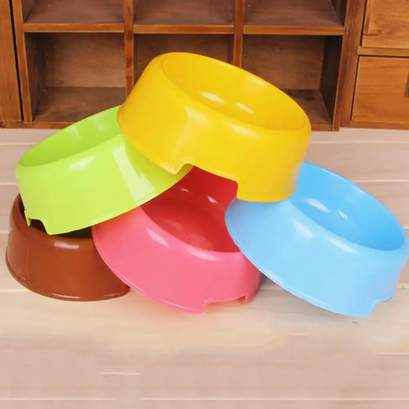 

Plastic Pet Feeding Bowl Anti-skid Pet Dog Cat Food Water Bowl Feeding Drinking Bowls Pet's Supplies Tool