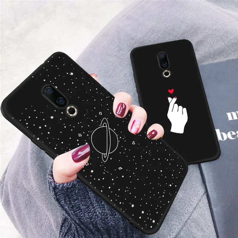 Белый матовый чехол из ТПУ с космическим принтом для Meizu 16th 16 M5C M5S милый мягкий
