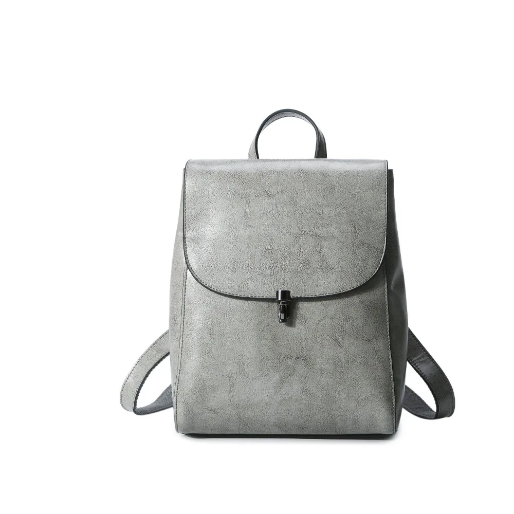 

2018 Promotion 100% Genuine Leather Luxury Women Backpack Designer Laptop Rucksack Girl Satchels Casual Zipper Female School Bag
