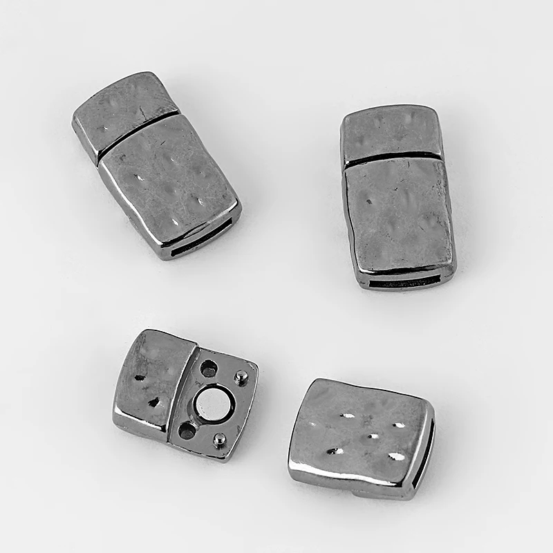3 комплекта сильные плоские магнитные застежки для 10*2 мм плоский кожаный шнур в полоску Diy браслет для изготовления ювелирных изделий материал