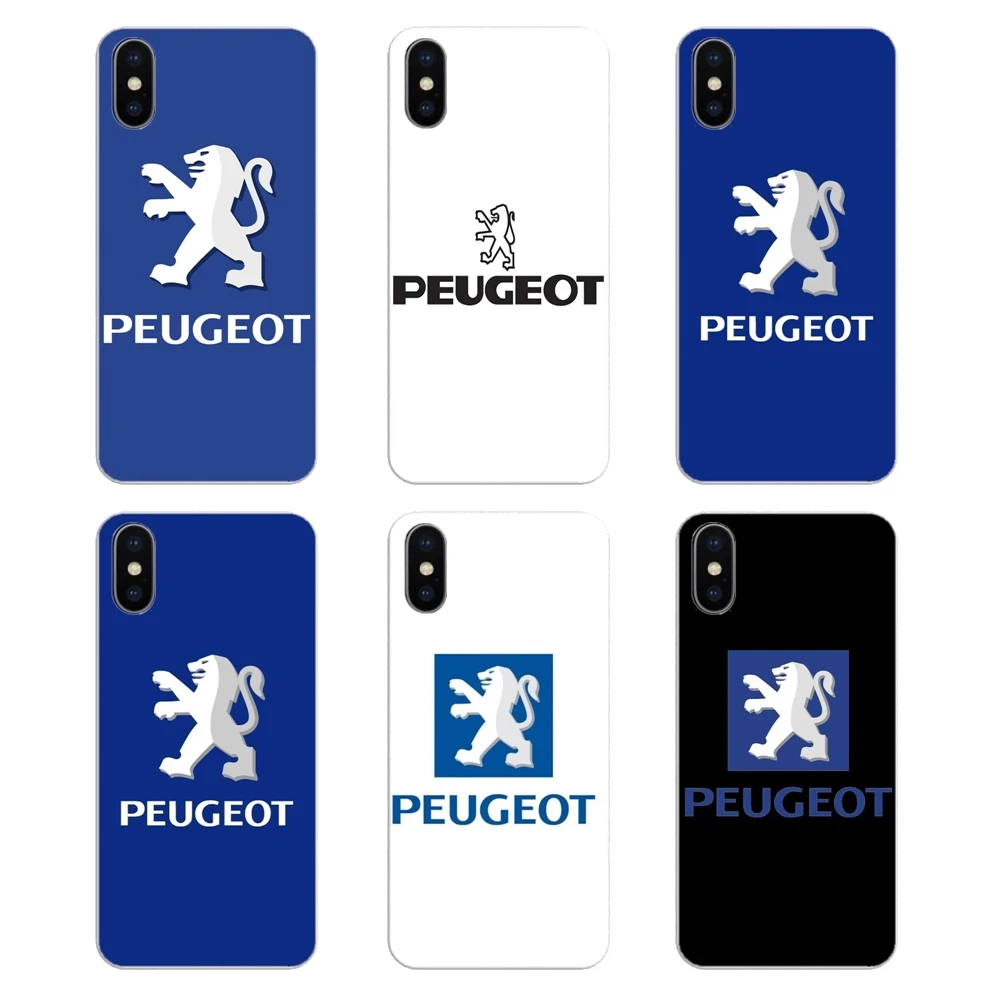 Автомобильный логотип Peugeot для Samsung Galaxy S2 S3 S4 S5 MINI S6 S7 edge S8 S9 Plus Note 2 3 4 5 8 Coque Fundas
