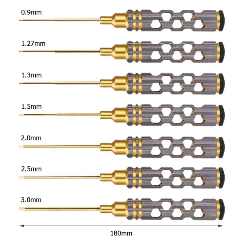 Белый Сталь титановое покрытие шестигранной отвертки для DJI Mavic Drone RC вертолет с трёхмерными чертёжами ремонт 180 мм 0,9/1,27/1,3/1,5/2,0/2,5/3,0 мм