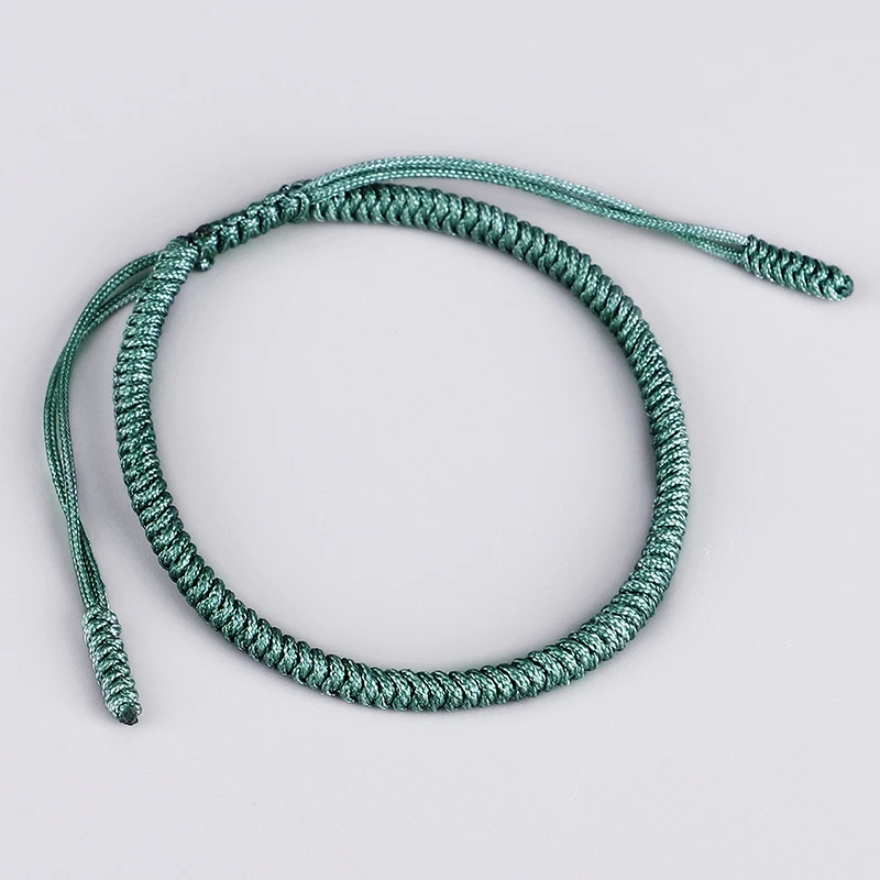 

Tibetan Buddhist Braided Lucky Knots Rope Bracelet Handmade Handmade Size Adjustable Buddhism Blessed Braided Bangle For Women