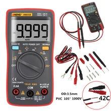 ANENG AN8008 True-RMS Digital Multimeter 9999 Counts Square Wave Backlight AC DC Voltage Ammeter Current Ohm Auto/Manual
