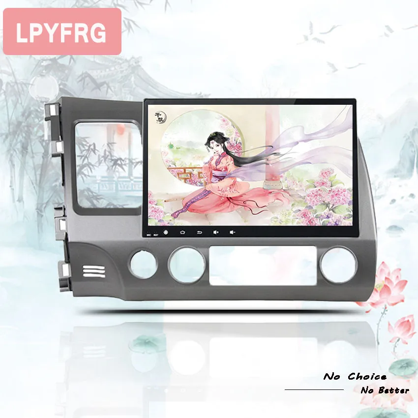 Discount HD 10.1" Android 9.0 octa core 4GB RAM car dvd player for HONDA CIVIC 2006-2011 LHD ips 2 DIN head units tape recorder radio 0