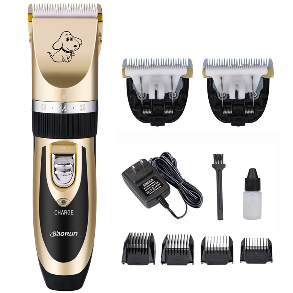 

Professional Rechargeable Pet Cat Dog Hair Trimmer Animals Grooming Clippers Cutter Shaver Set Electrical Pets Haircut Machine