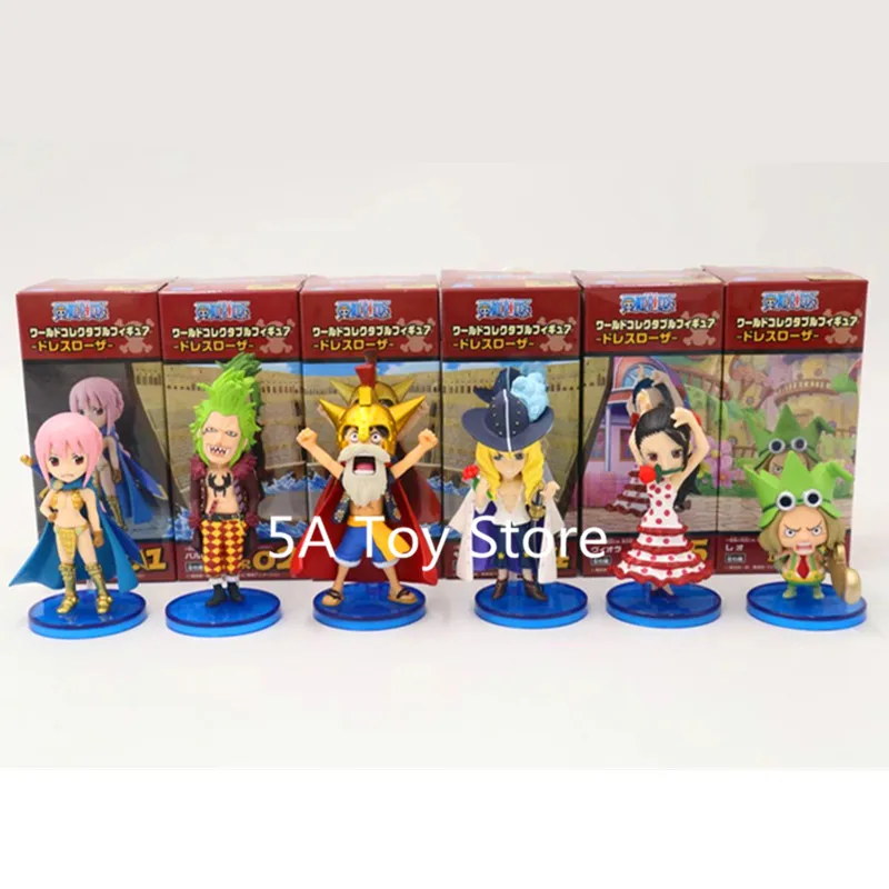 6pcs Set One Piece Wcf Luffy Leo Cavendish Bartolomeo Rebecca Violet Pvc Action Figure Model Doll Toys Gift Action Figures Aliexpress