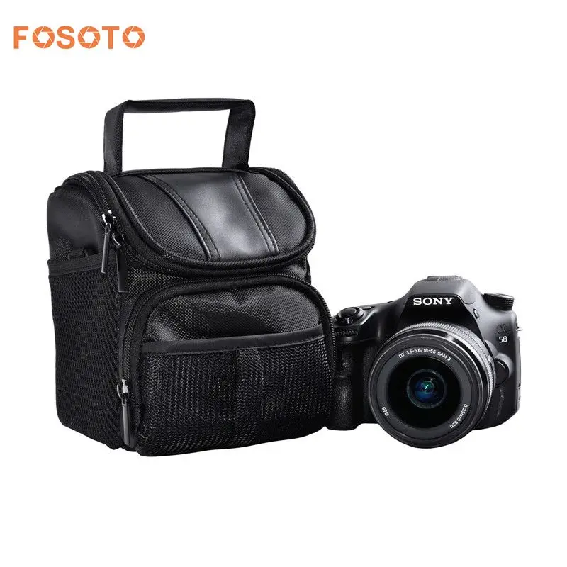 Нейлоновая сумка fosoto для DSLR камеры чехол фото Nikon D3400 D5500 D5300 D5200 D5100 D5000 D3200 Canon EOS 750D