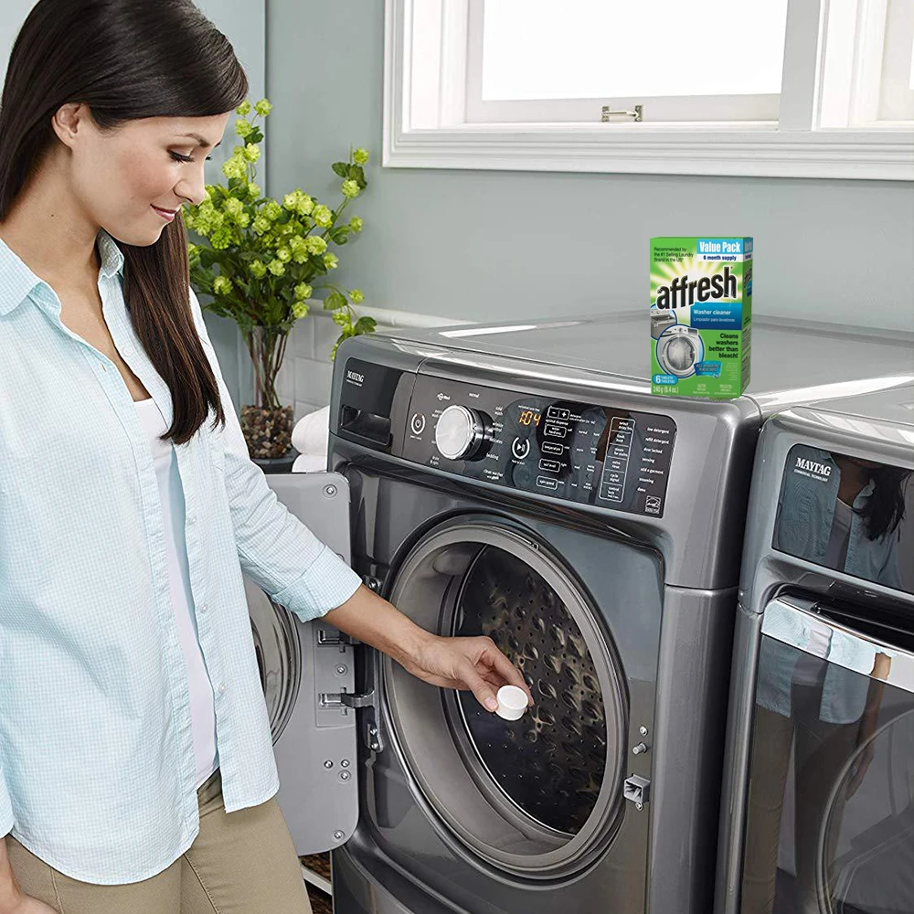

New Version 6pics Washing Machine Cleaning Tablet Effervescent Tablet Affresh Washer Cleaner Value Pack 6 Month Supply