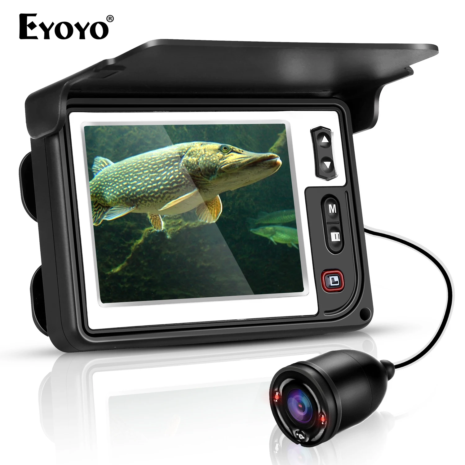 

Eyoyo 15M Underwater Fishing Camera 3.5 inch Portable Fish Finder 1000TVL HD CAM w/ IR Infrared LED videocamera subacquea