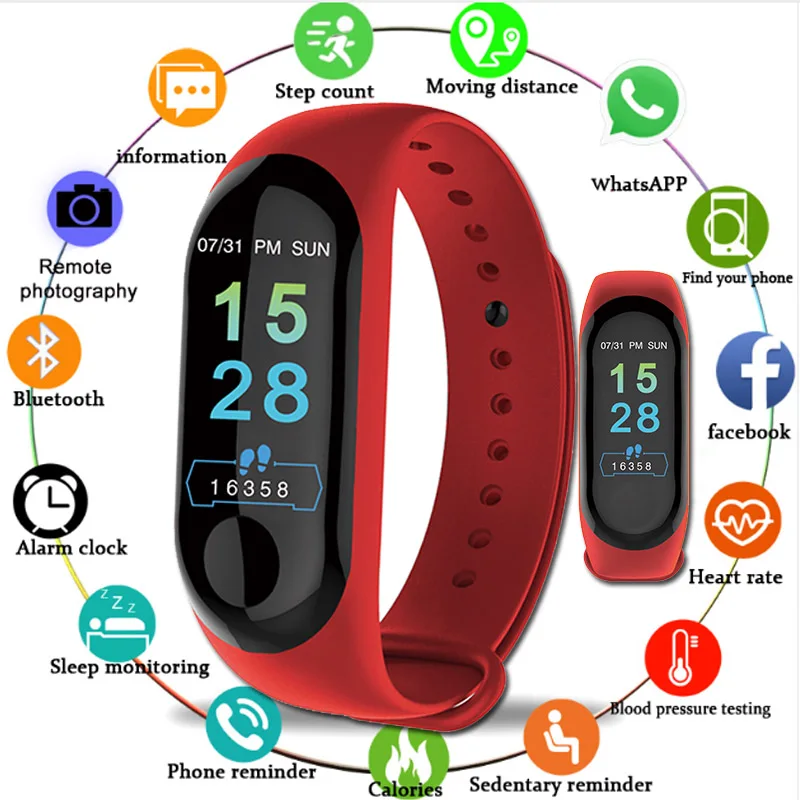 Wearpai M3 Цвет Экран умные часы кровяное Давление кислородом HR активности FitnessTracker