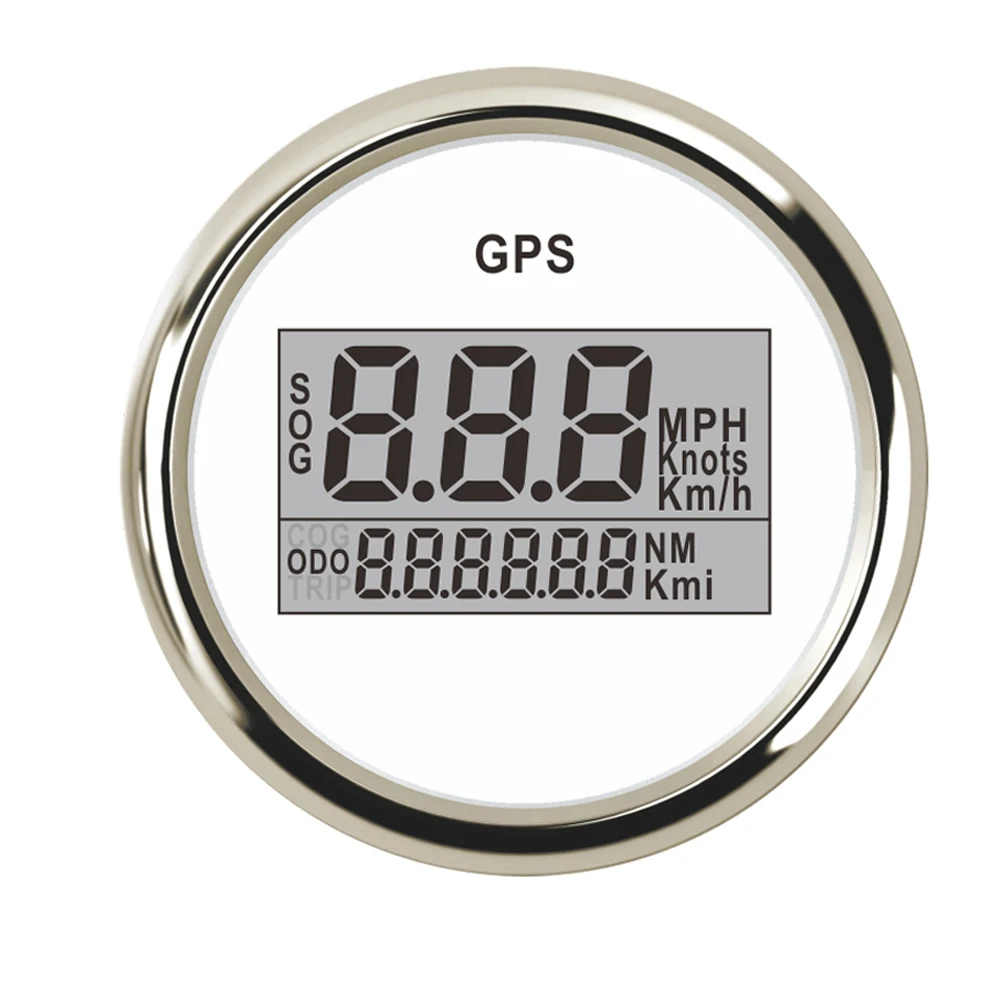 

Car Boat Digital GPS Speedometer 52 mm LCD Display Speedometer Gauge 9~32 V fit Boat Car 0~999 MPH Km/h Speed Gauge