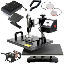 Advanced Design 8 In 1 Combo Heat, Transfer Machine,Sublimation/Heat Press, Machine For Plate/Mug/Cap/TShirt /Phone case 30*38CM