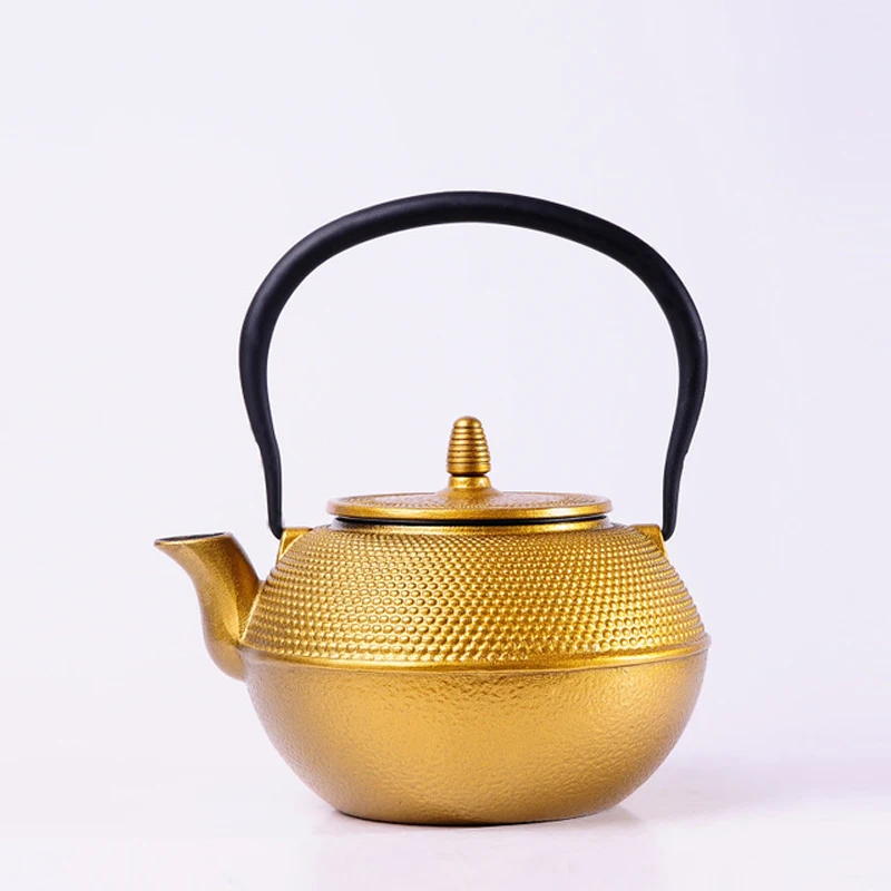 

RUIDA 1.2L Style Gloden Cast Iron Kettle Teapot Comes With Strainer Tea Pot SD023
