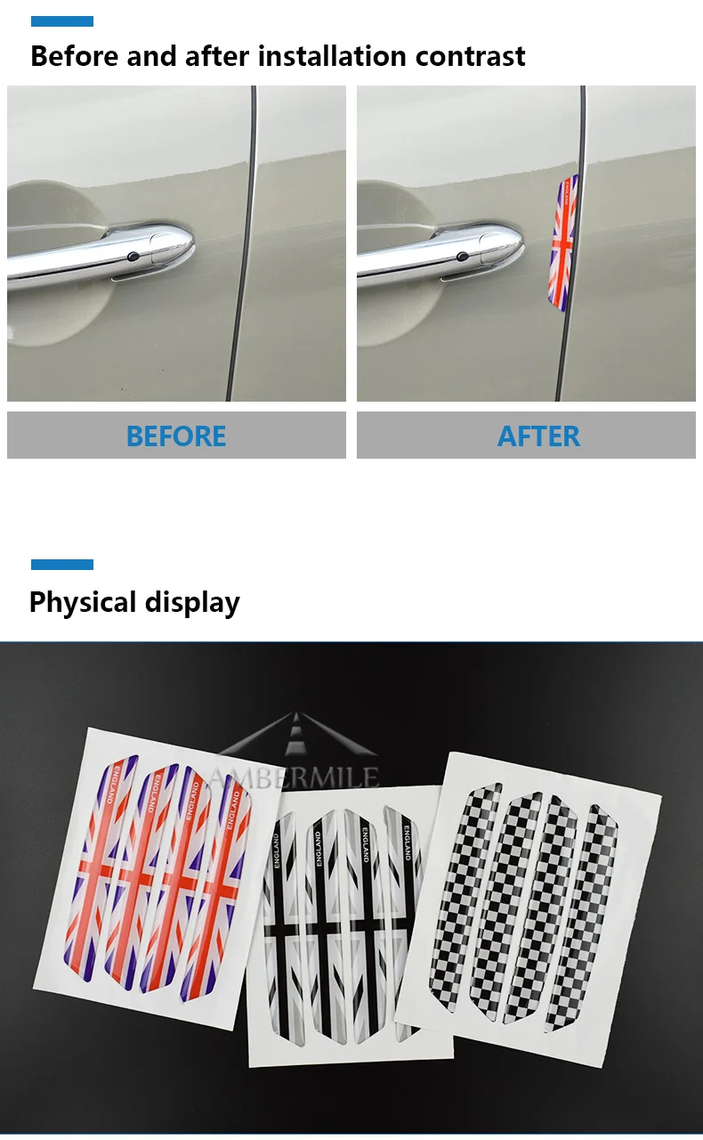 Airspeed Car Door Edge Bumper Strips Protector Stickers for Mini Cooper R56 F56 R50 R53 F60 F55 F54 F57 R61 R60 R55 R57 R58 R59 (4)