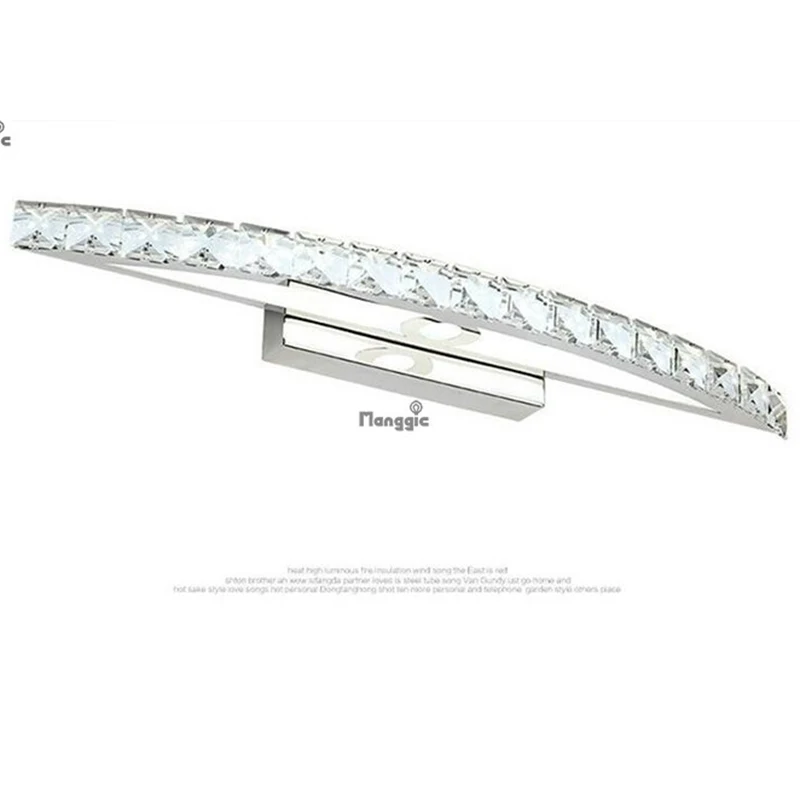 

15W LED K9 crystal mirror Light 540MM lamps cool white bathroom mirror lamp AC 85V~265V