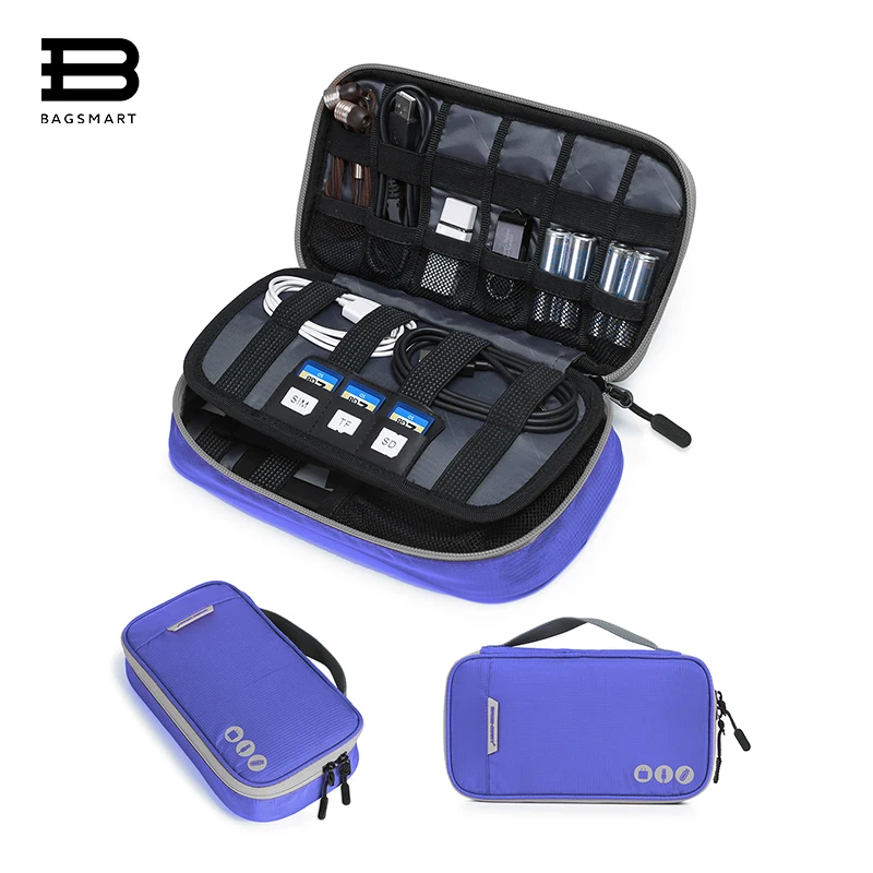 BAGSMART Travel Accessories Bag Double Layer Electronic Organizer Bag