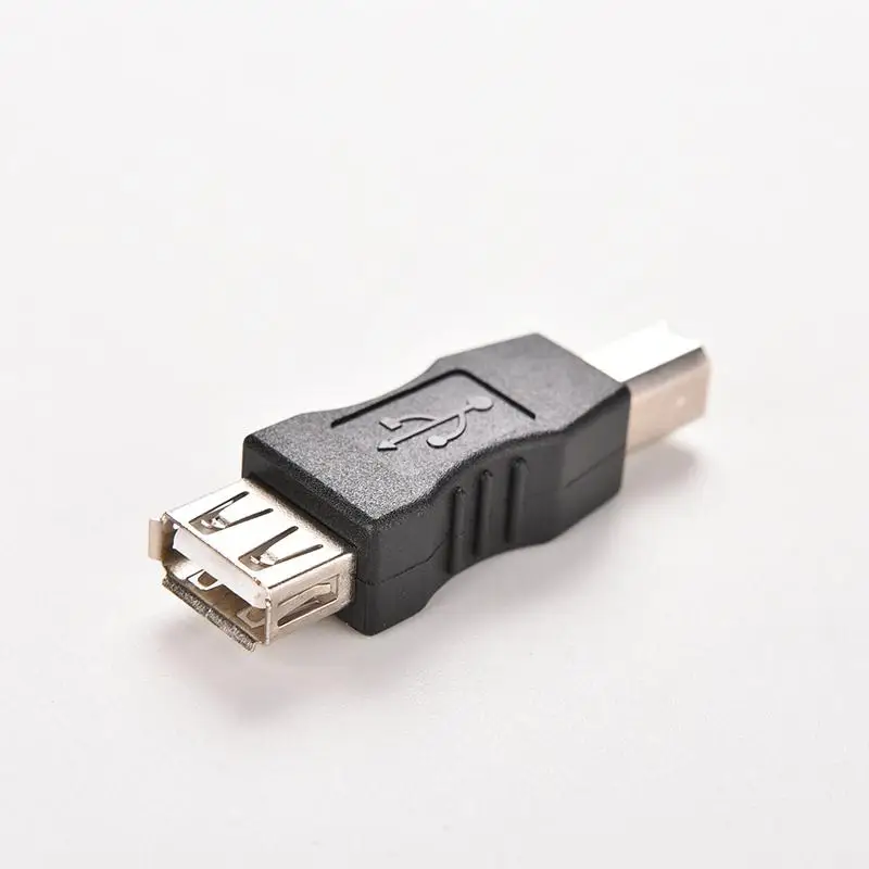 Струйный USB 2,0 Тип A Женский к usb Тип B Мужской конвертер адаптер USB кабель для печати Conector Changer 1 шт