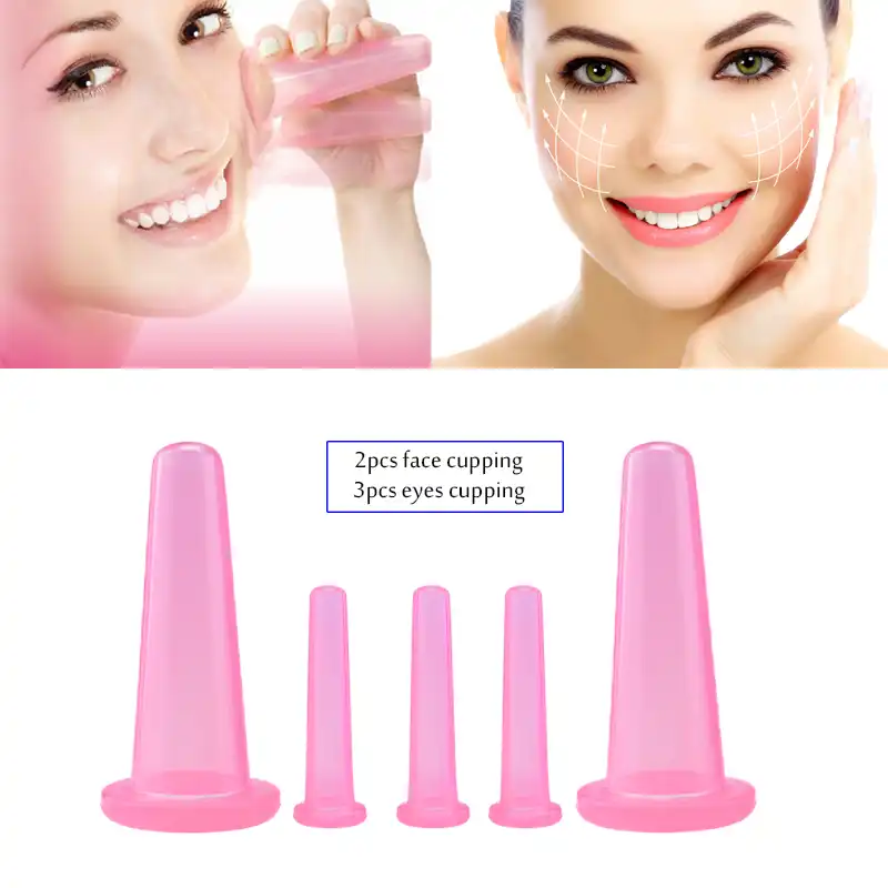 Facial Massage Cupping Therapy Set Anti aging Massage Cups Silicone