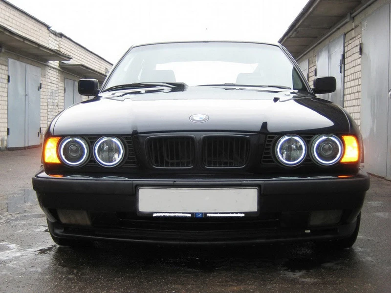 4*120 мм белые CCFL ангельские глазки кольца с ореолом для BMW E30 E32 E34 1984 1990