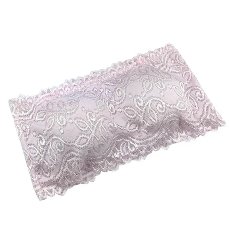

Sexy Women Lace Stretch Tube Top Girls Soft Strapless Jacquard Style Lace Bandeau Bra New H