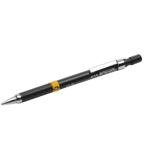 1 шт 0,5/0,7 мм классические черные механические карандаши школьные фирменные Студенческие карандаши офисные стильные канцелярские принадлежности(tt-3035