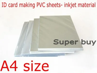 blank inkjet print pvc sheet white for pvc id card making student printing plastic sheets