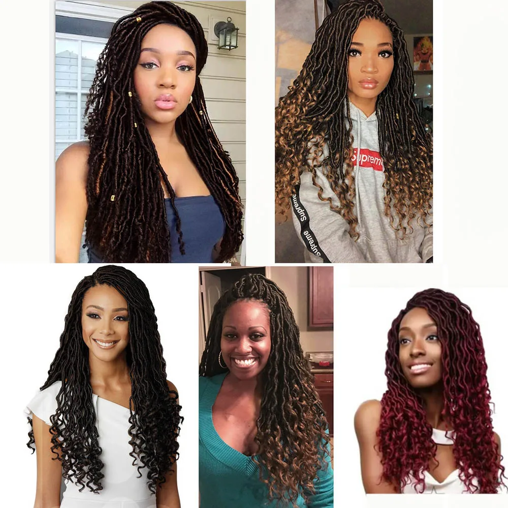 I's a wig Ombre Crochet Braids Faux Locs Hairs Braiding Hair Extensions 24 Strands/pack Synthetic Dreadlocks Hair I's a wig Ombre Crochet Braids Faux Locs Hairs Braiding Hair Extensions 24 Strands/pack Synthetic Dreadlocks Hair