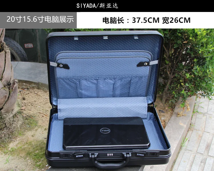 Алюминиевый ящик для инструментов abs Корпус для инструментов алюминиевая рама бизнес сумка для ноутбука консультационный чемодан Мужской портативный чемодан портфель сумка коробка