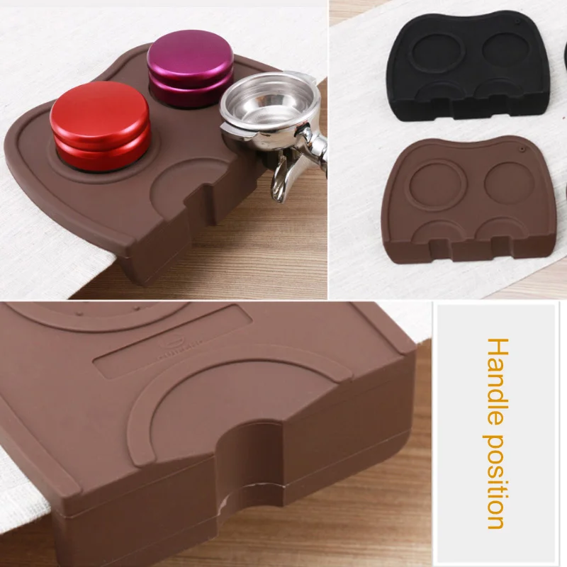 

1 Pcs Coffee Mat Espresso Latte Pen Tamper Rest Holder Silicone Pad 899
