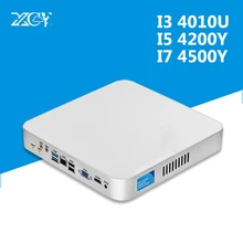 XCY Intel Core i5 4200U i3 4010U USB3.0 микро компьютер Windows HTPC WiFi VGA HDMI столы компьютера мини-компьютер