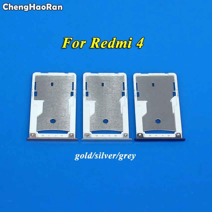 ChengHaoRan новый держатель лотка для sim карты Micro SD адаптер держателя слота Xiaomi Redmi 4 Note