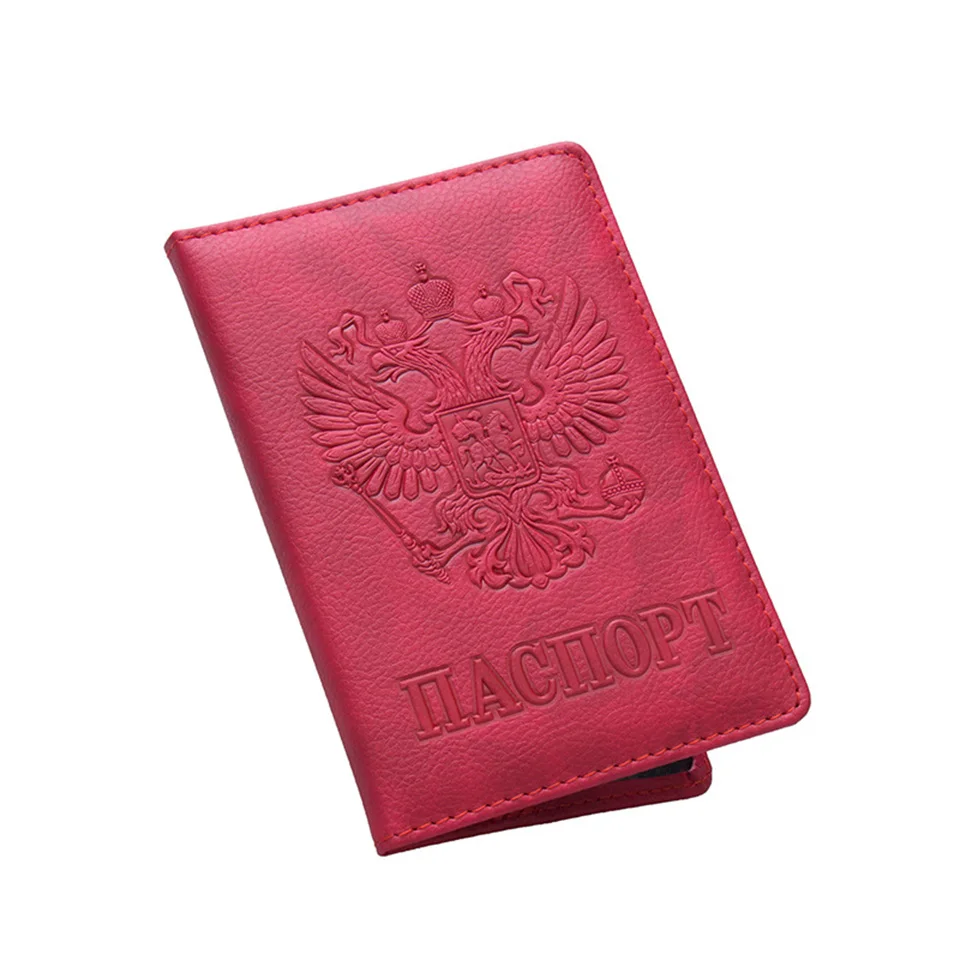 Oswego Passport Cover Russian International Standard Card Holder ID Men Passport Cover Travel Ticket Folder Card Bag