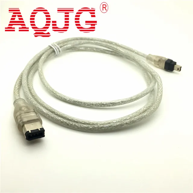 1.5M FireWire 4P/6P to 4Pin IEEE 1394 iLink Adapter Cable Cord Wire Lead High Speed