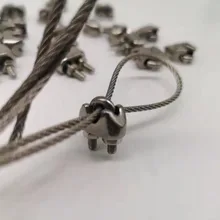 30 шт. M6 U фонарик на руль велосипеда для проволочного каната Тип 304 Нержавеющая сталь u-образный зажим болта